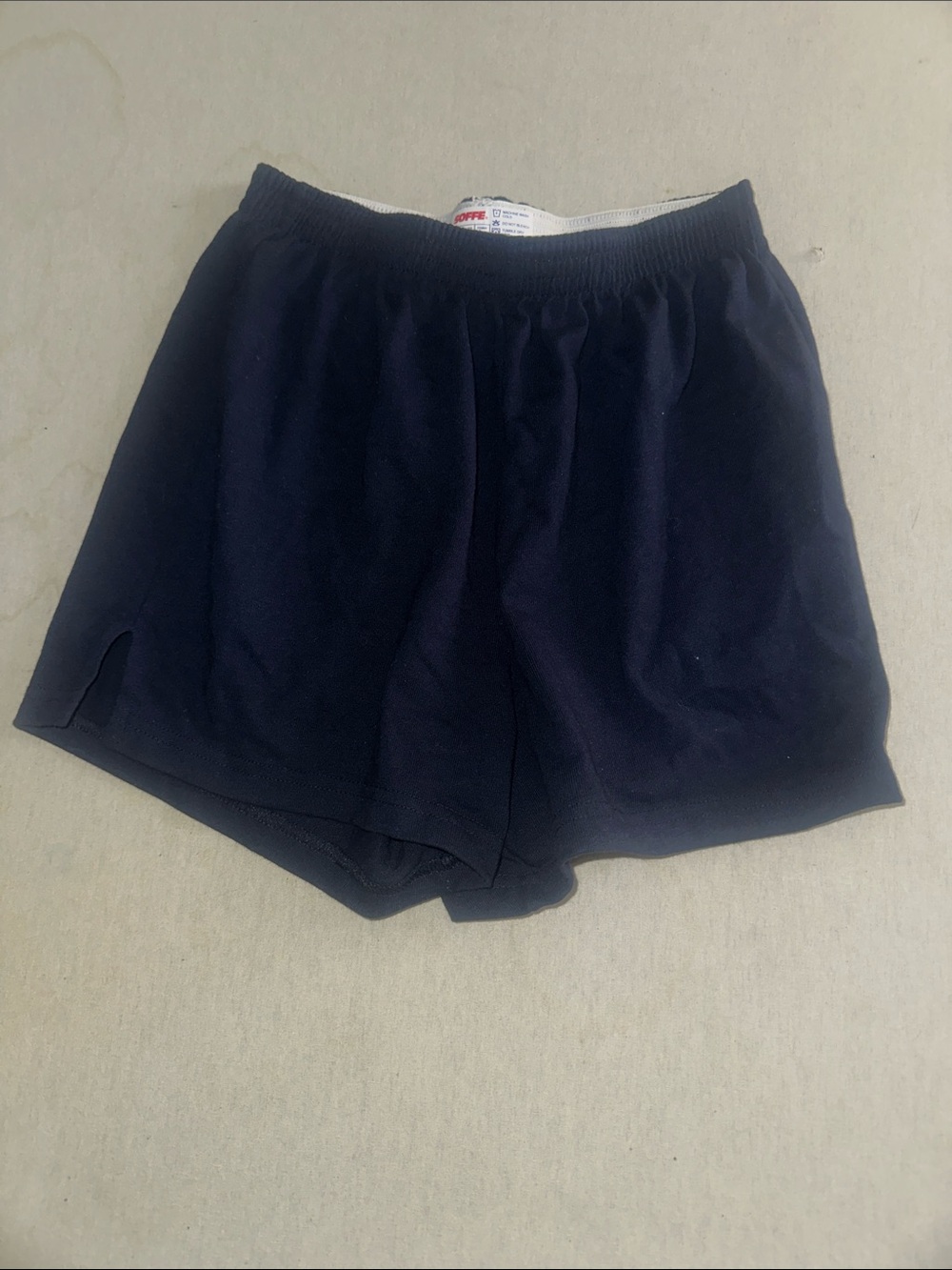 Womens Size M Soffe Classic Navy Elastic Waist Shorts